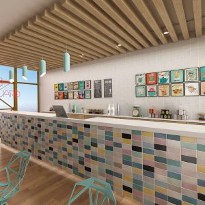 Azulejo tipo Metro decorativo Antic Pastel 7,5x15